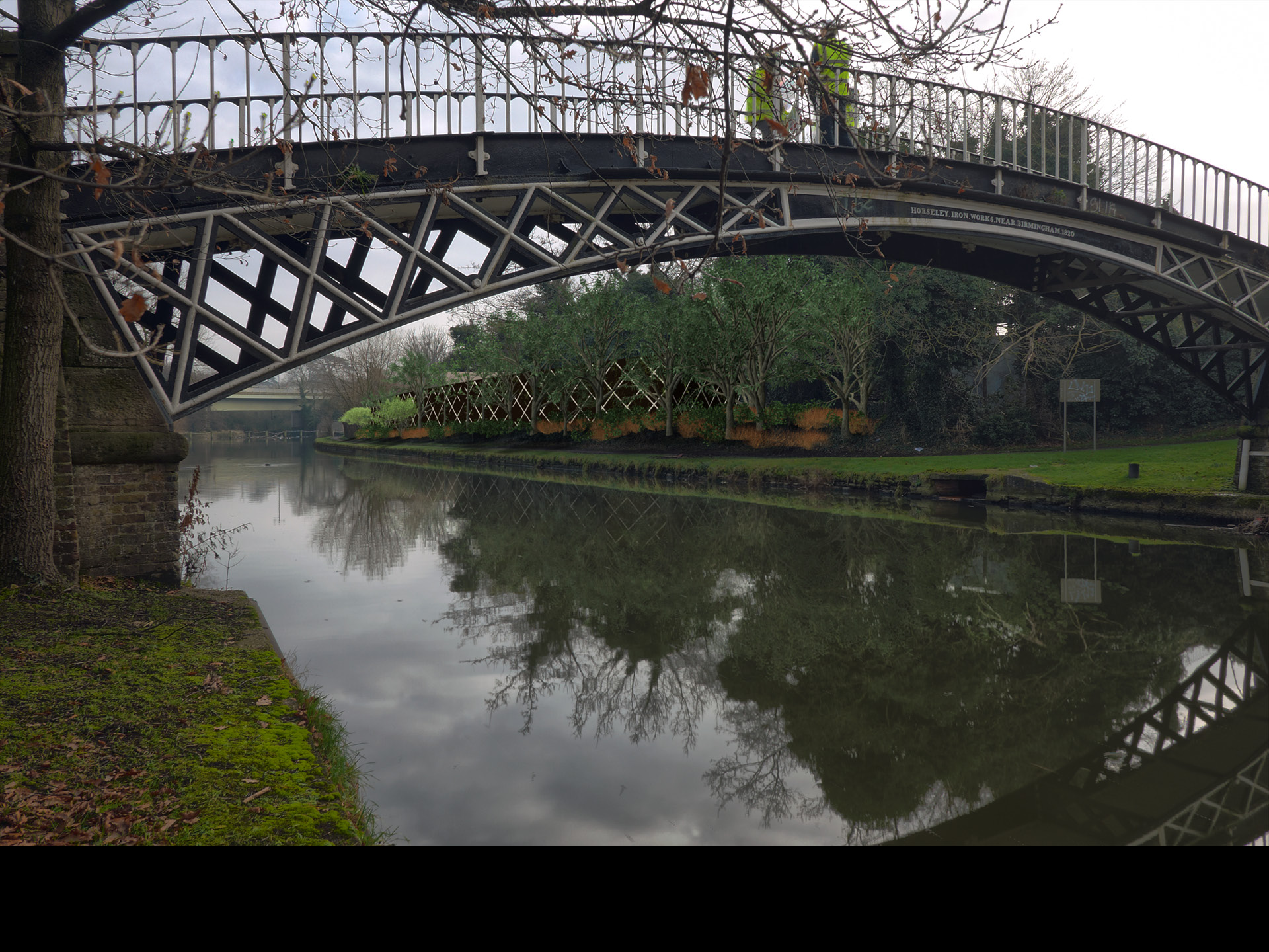 3D Visualisations and photography for a planning application adjacent to a listed bridge in West London, planning consent was granted.